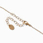 Gold-tone Rose Pendant Necklace,