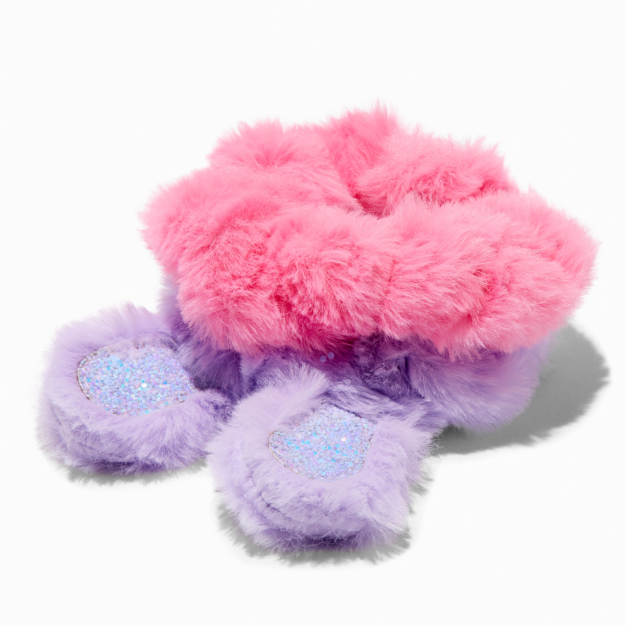 Claire's Club Medium Bunny Hair Scrunchies - 2 Pack,