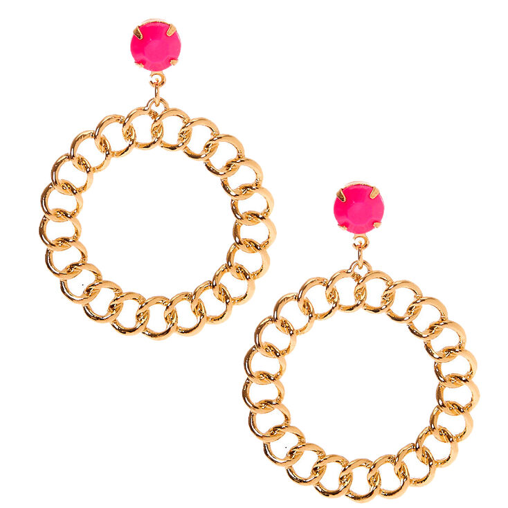 Claire's Pendantes maillon de chaîne 5 cm couleur doré