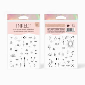 INKED2 Star-Crossed Pack Temporary Tattoos,