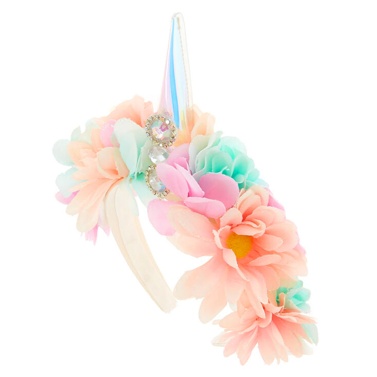 Light Up Unicorn Flower Crown Headband Claire S