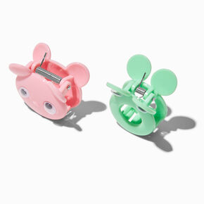 Claire&#39;s Club Pink &amp; Green Critter Hair Claws - 2 Pack,