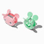 Claire&#39;s Club Pink &amp; Green Critter Hair Claws - 2 Pack,