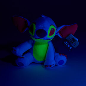 Disney Stitch 6&#39;&#39; Blue Blacklight Plush Toy,