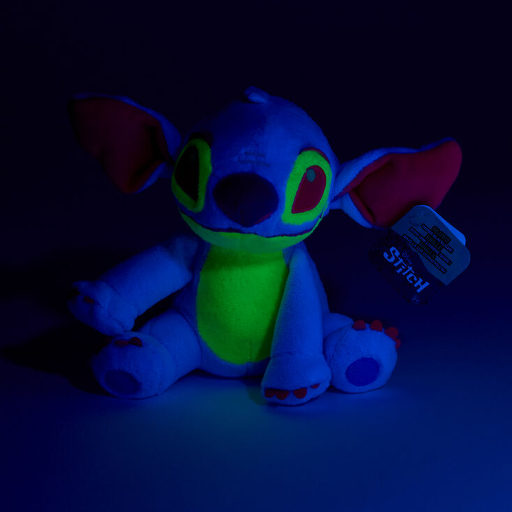 Disney Stitch 6&#39;&#39; Blue Blacklight Plush Toy,