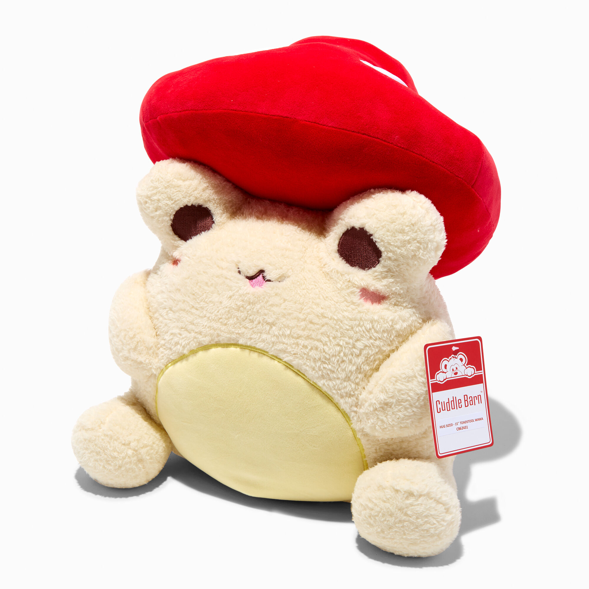 #Plush Goals by Cuddle Barn® 16'' Toadstool Frog Wawa Plush Toy,