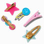 Pastel Icons Snap Hair Clips - 5 Pack,