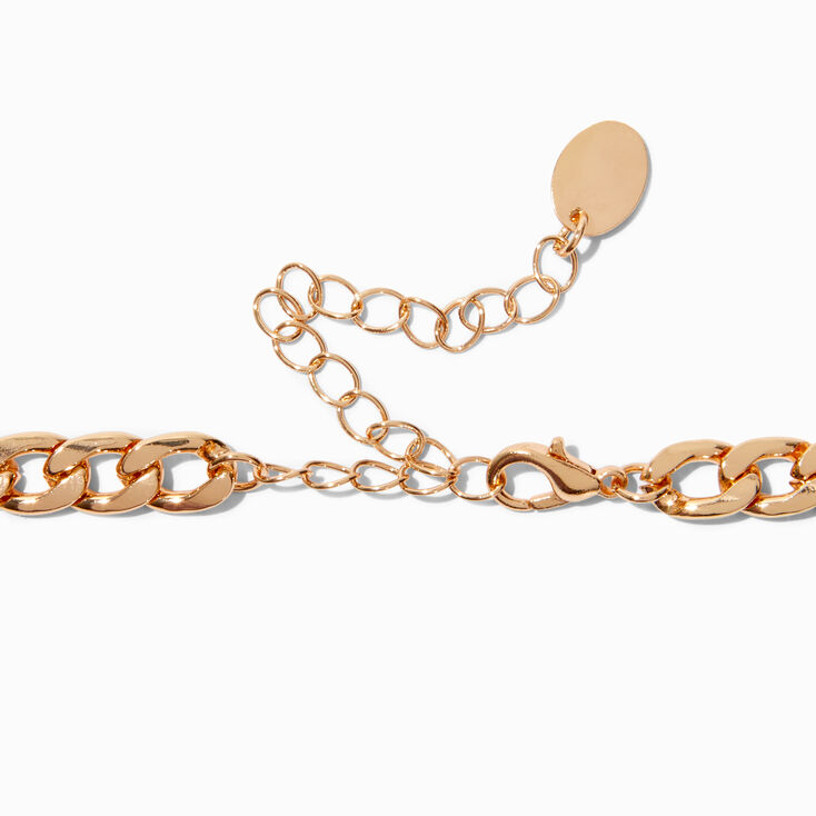 Gold-tone Pearl Heart Choker Necklace ,