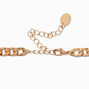 Gold-tone Pearl Heart Choker Necklace ,