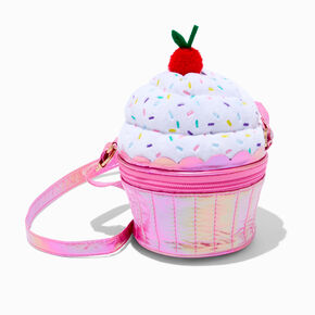 Claire&#39;s Club Pink Cupcake Crossbody Bag,