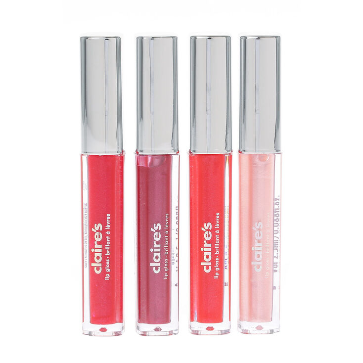 Cherry &amp; Berry Shimmer Lip Gloss Set - 4 Pack,