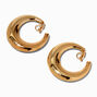 Cr&eacute;oles larges &agrave; clip 40&nbsp;mm couleur dor&eacute;e,