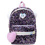 Lilac Sequin Black Backpack,