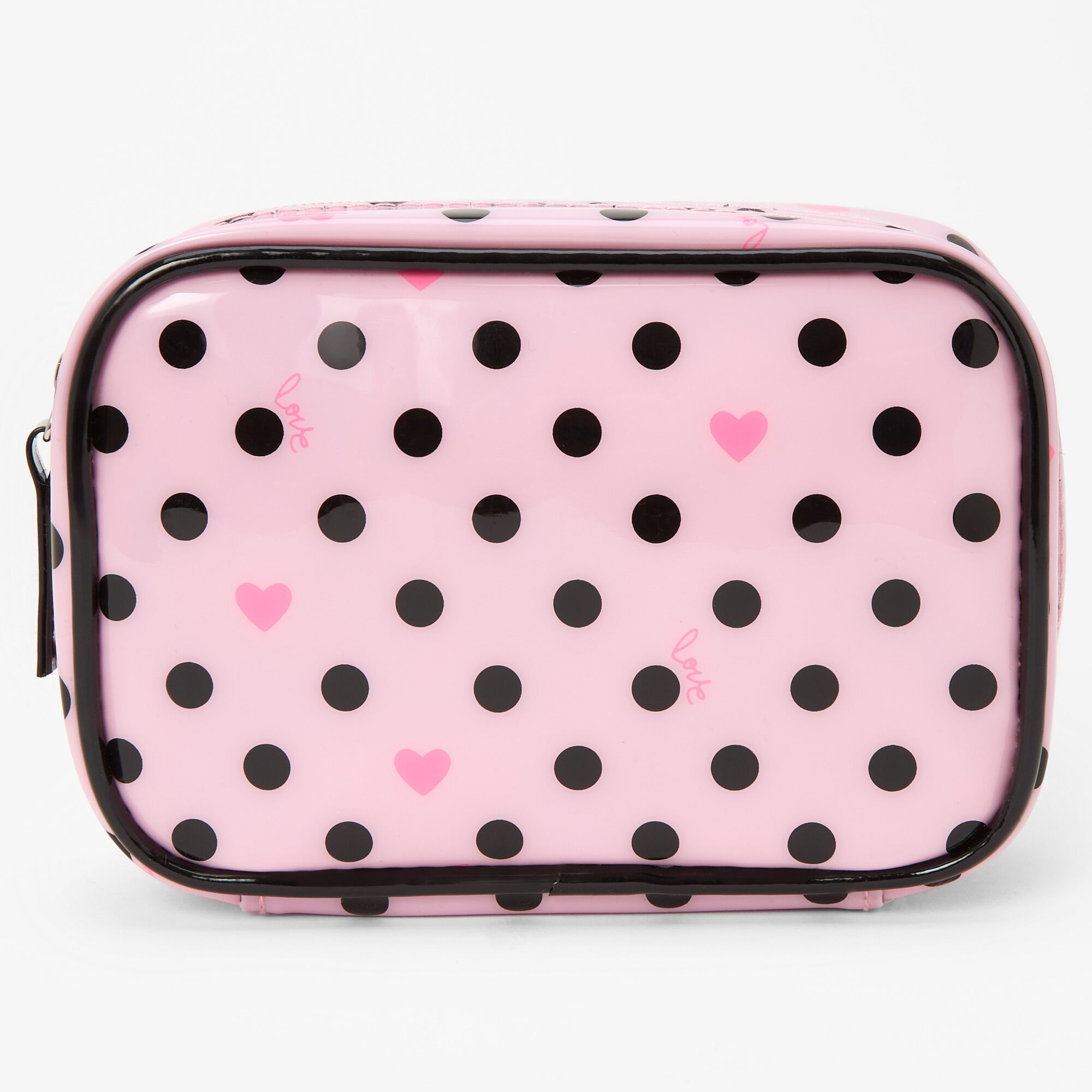 Mini trousse de maquillage à pois - Rose,