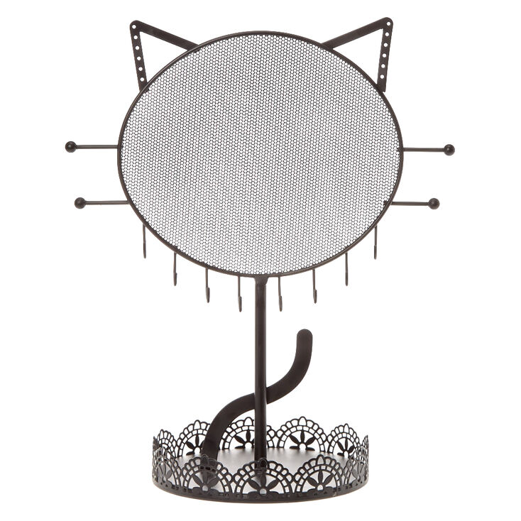 Cat Jewellery Holder - Black,