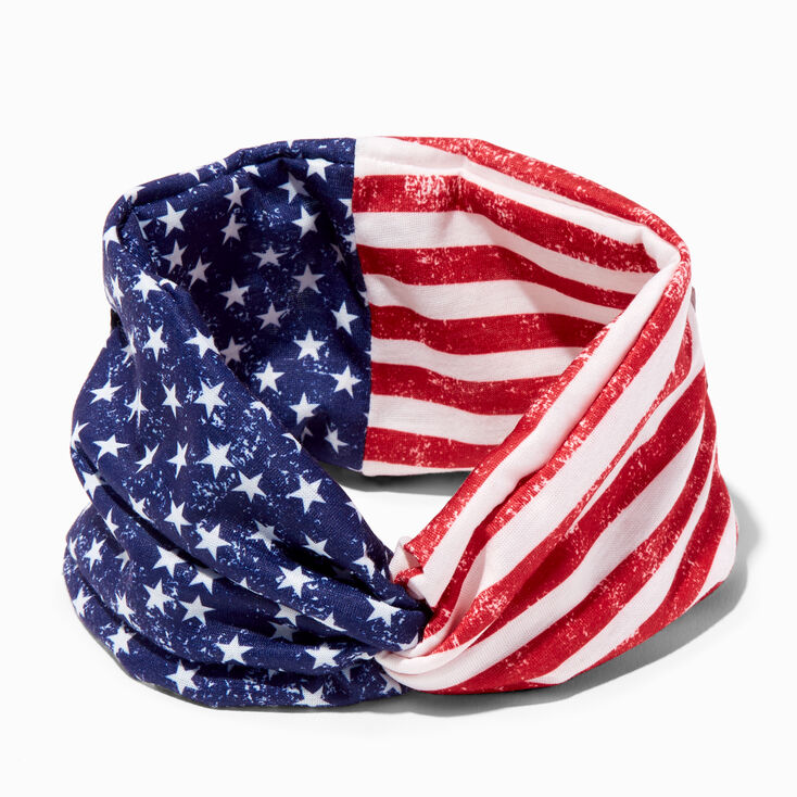 Stars &amp; Stripes Wide Twisted Headwrap,