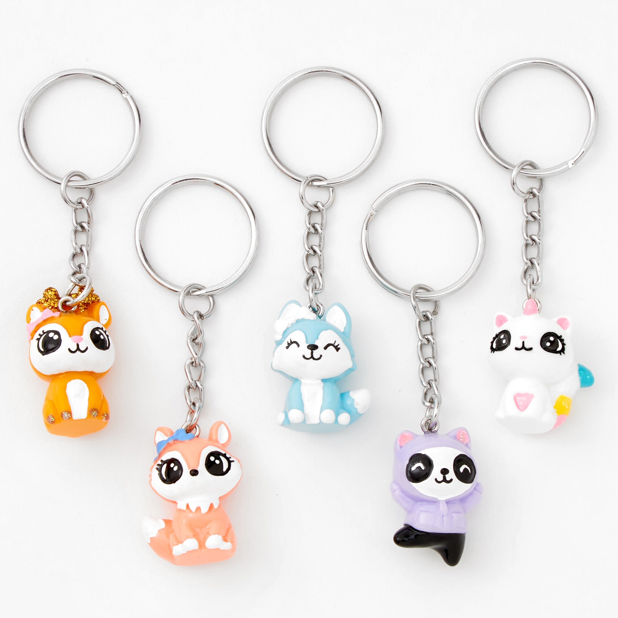 Dress Up Fruit Critters Best Friends Keychains - 5 Pack