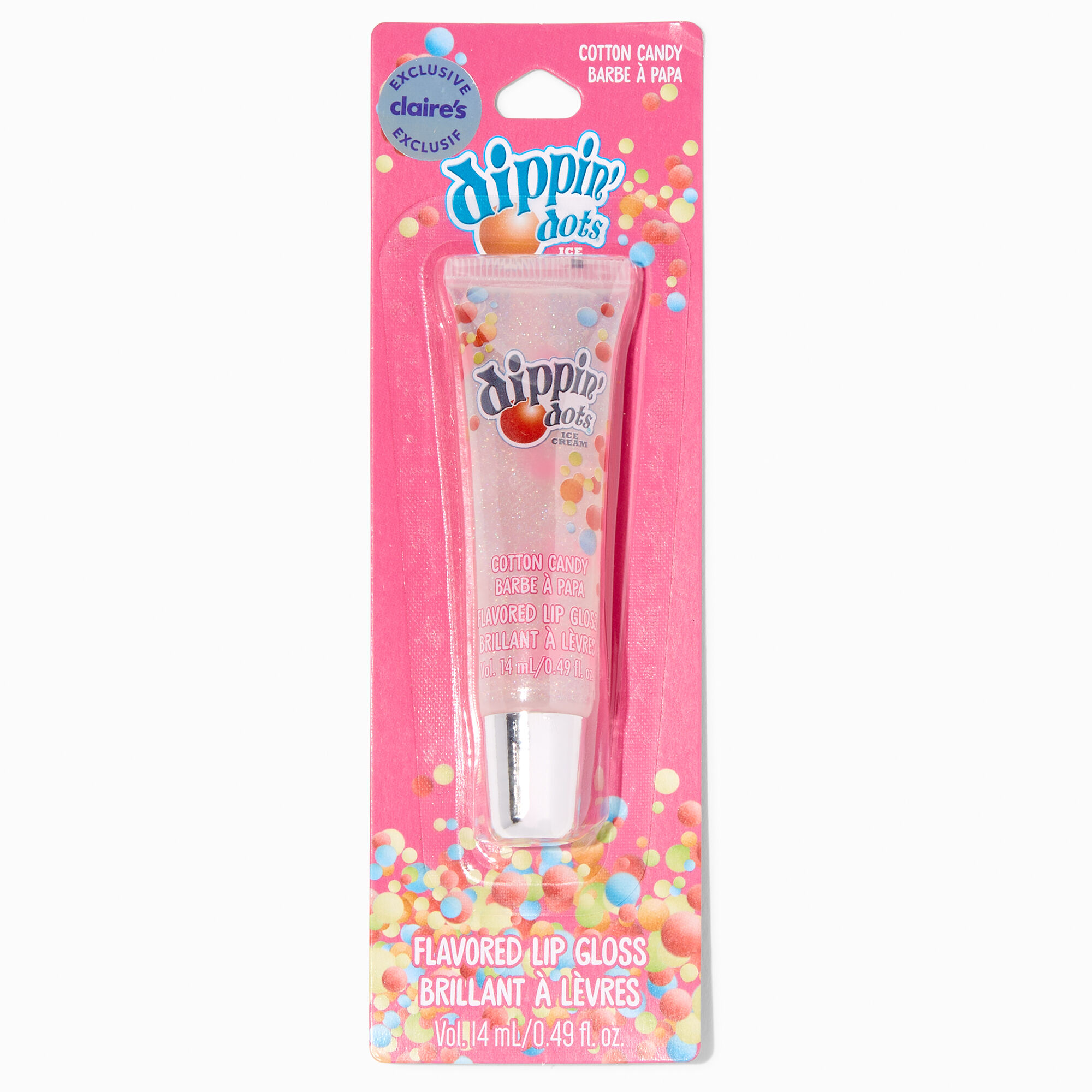 Tube de gloss parfumé en exclusivité chez Claire’s Dippin' Dots® - Barbe à papa,