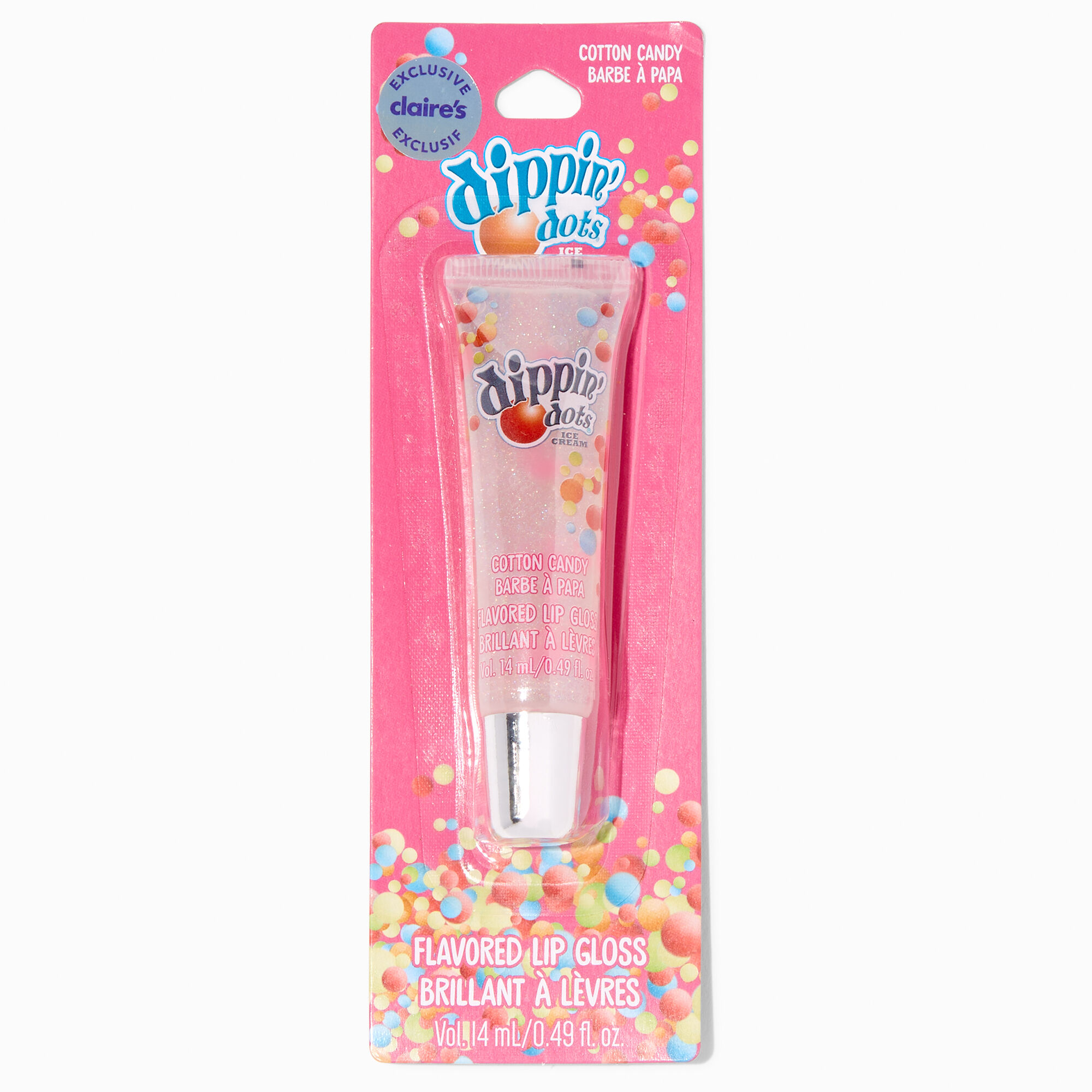 View Dippin Dots Claires Exclusive Flavored Lip Gloss Tube Cotton Candy information