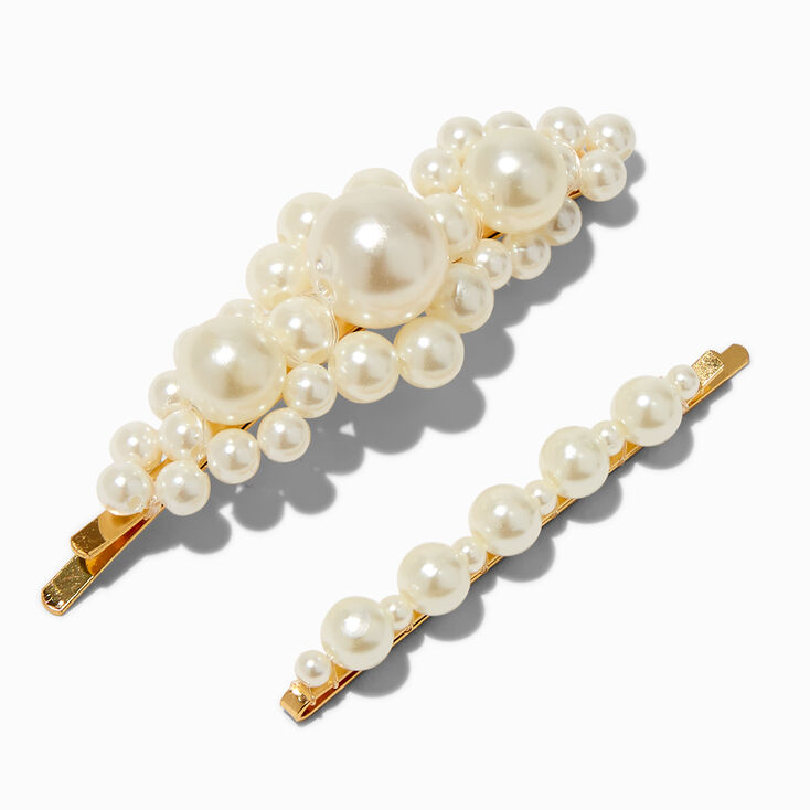Ivory Pearl Hair Pins - 2 Pack ,