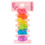 Claire&#39;s Club Rainbow Soft Touch Hair Ties - 6 Pack,