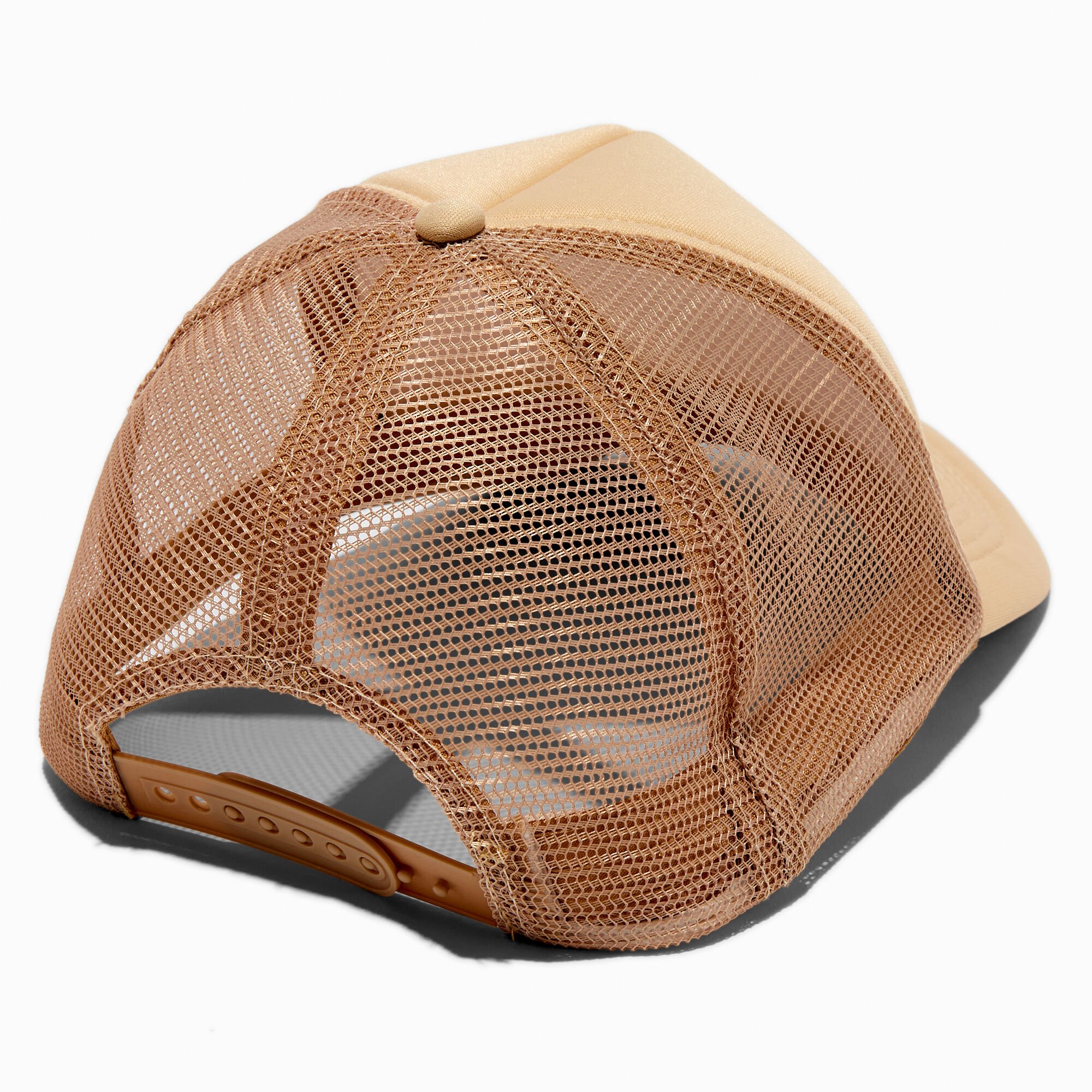 DIY Tan Trucker-Style Hat,