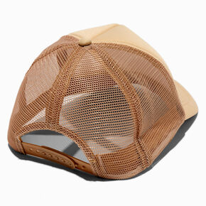 Tan DIY Trucker-Style Hat,