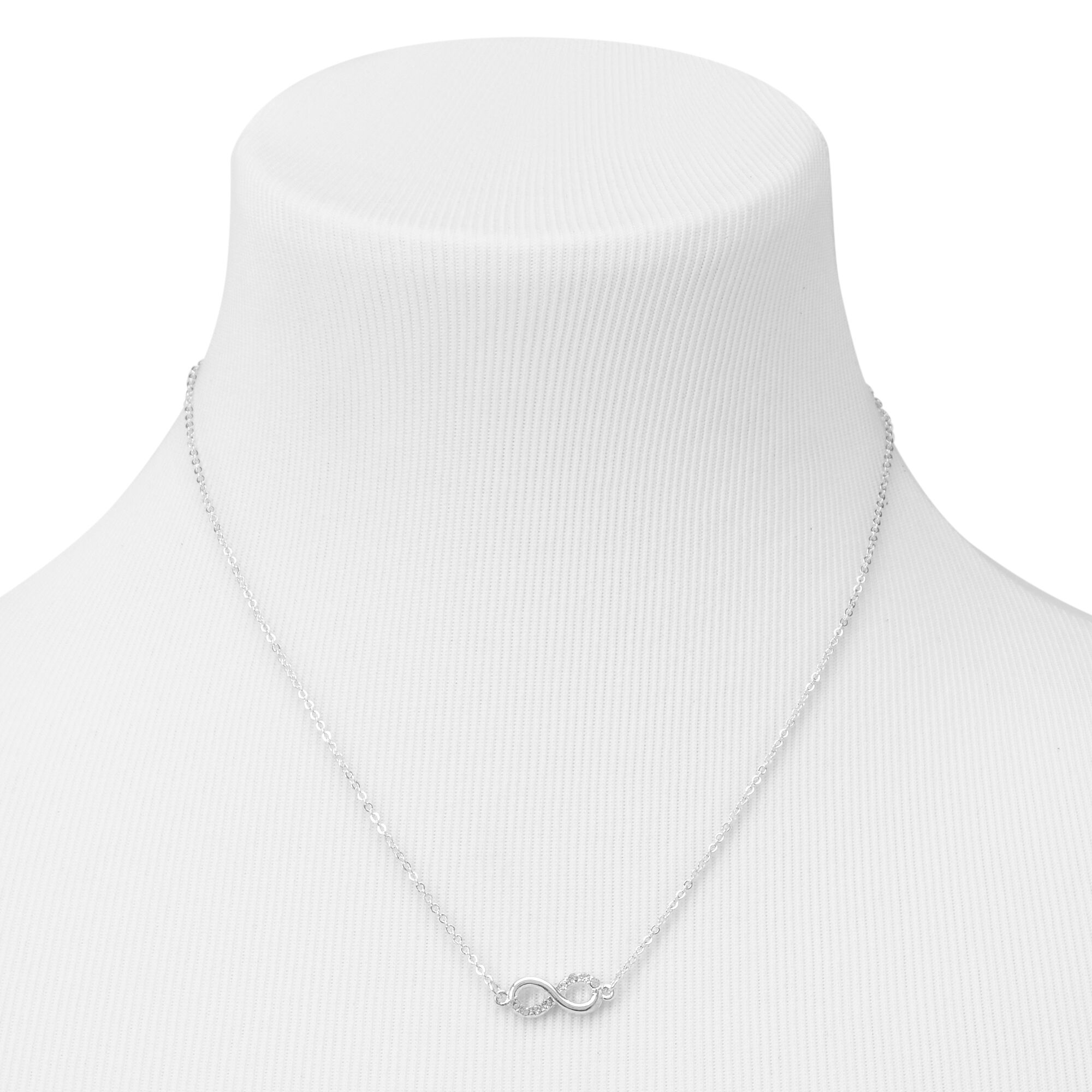Silver Embellished Infinity Jewellery Set - 3 Pack,