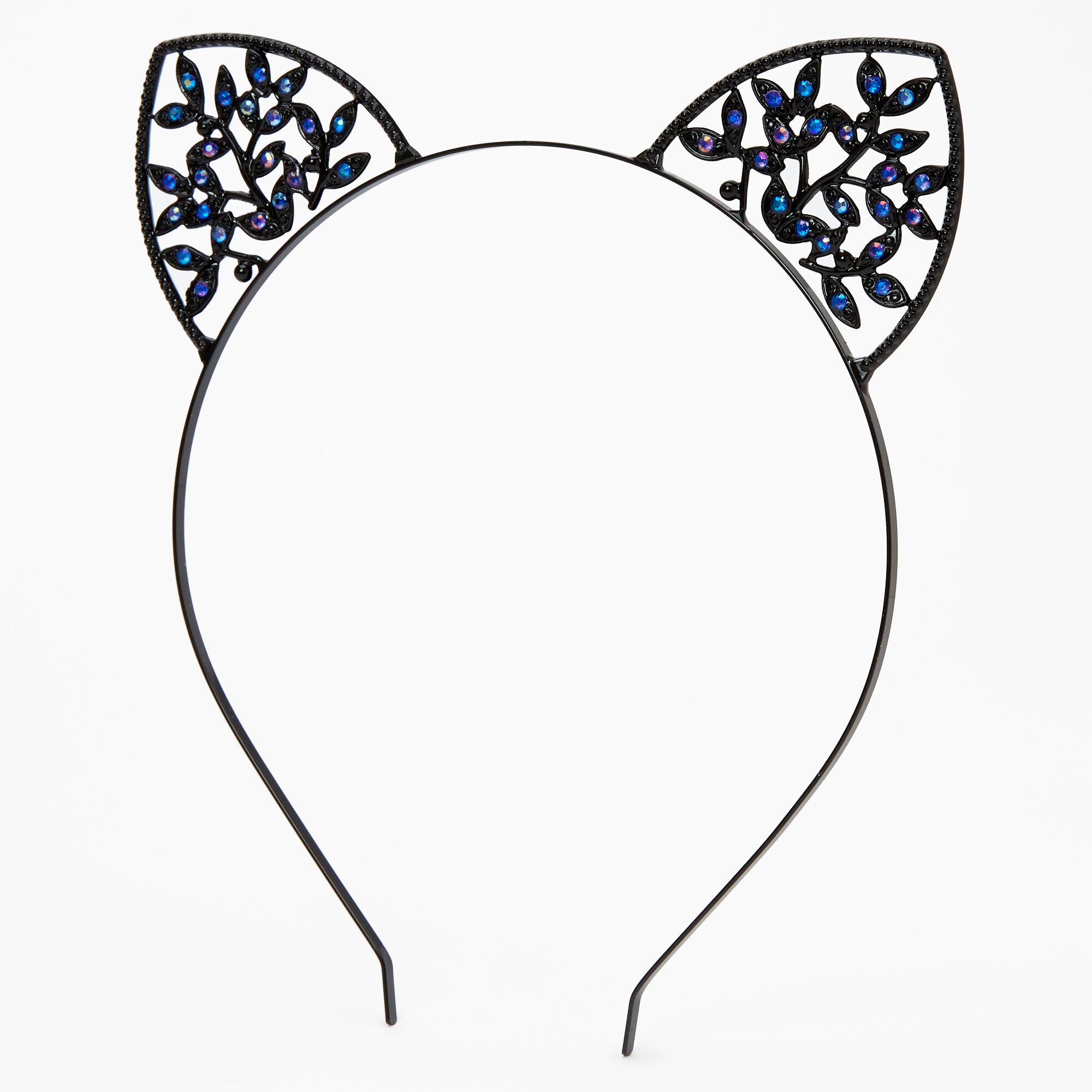 View Claires Ivy Cat Ears Headband Black information