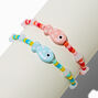 Best Friends Beaded Fish Charm Stretch Bracelets - 2 Pack,