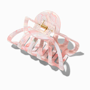 Pink Tortoiseshell Clamshell Hair Claw,