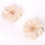 Lily Flower Hair Clips - Cream, 2 Pack,