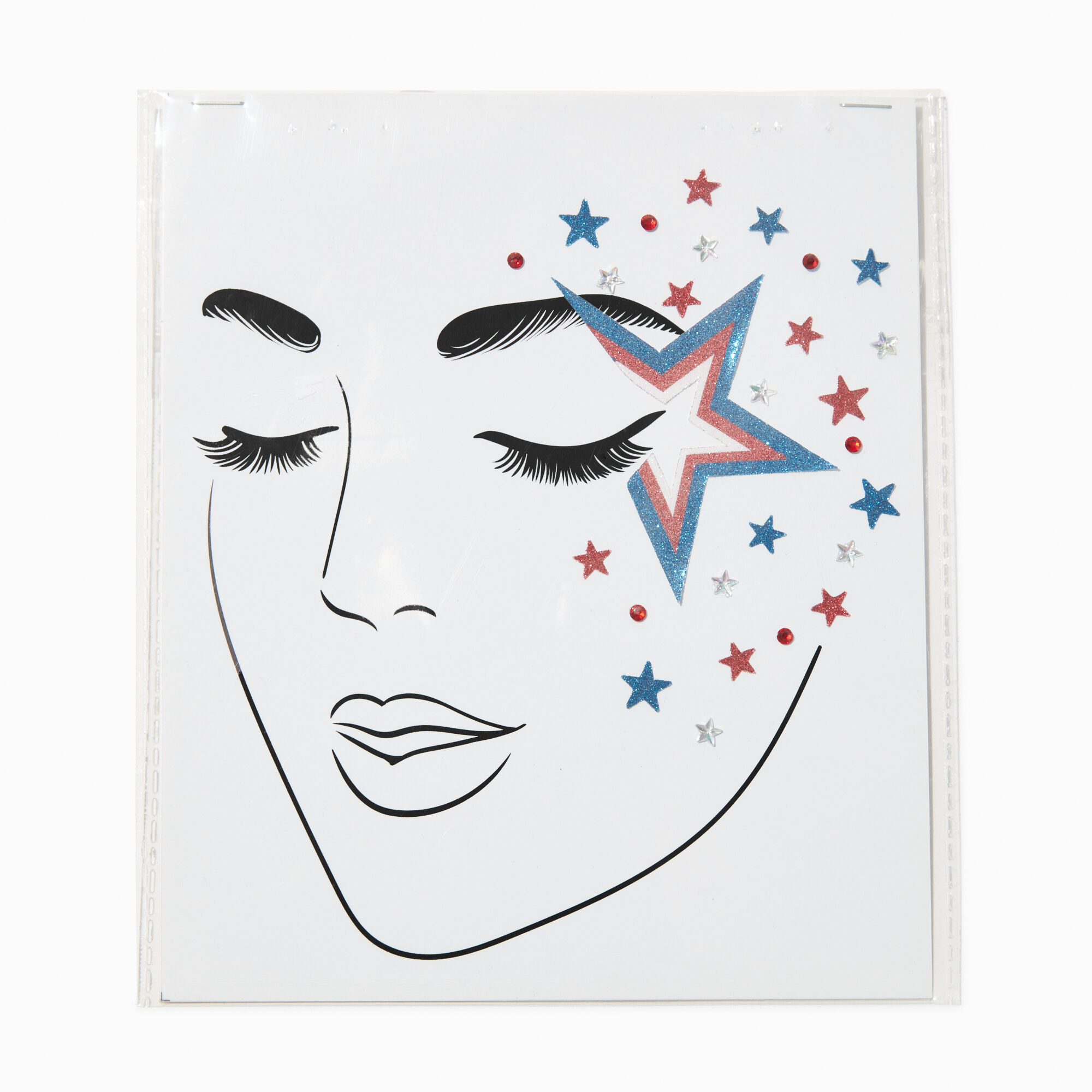 Face Art Starfish Gems And Face Stickers