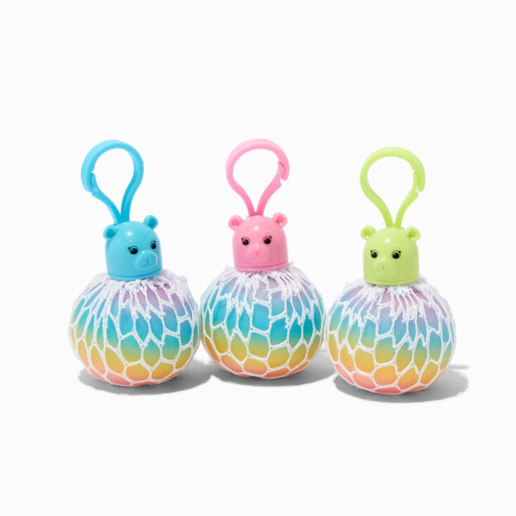 Claire&#39;s Exclusive Pastel Bear Squish Mesh Ball Fidget Toy &ndash; Styles Vary,
