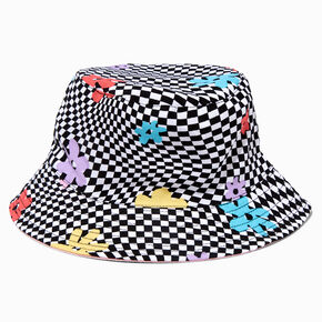 Checkerboard Daisy Bucket Hat,
