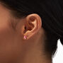 Pink Mushroom Stud Earrings,