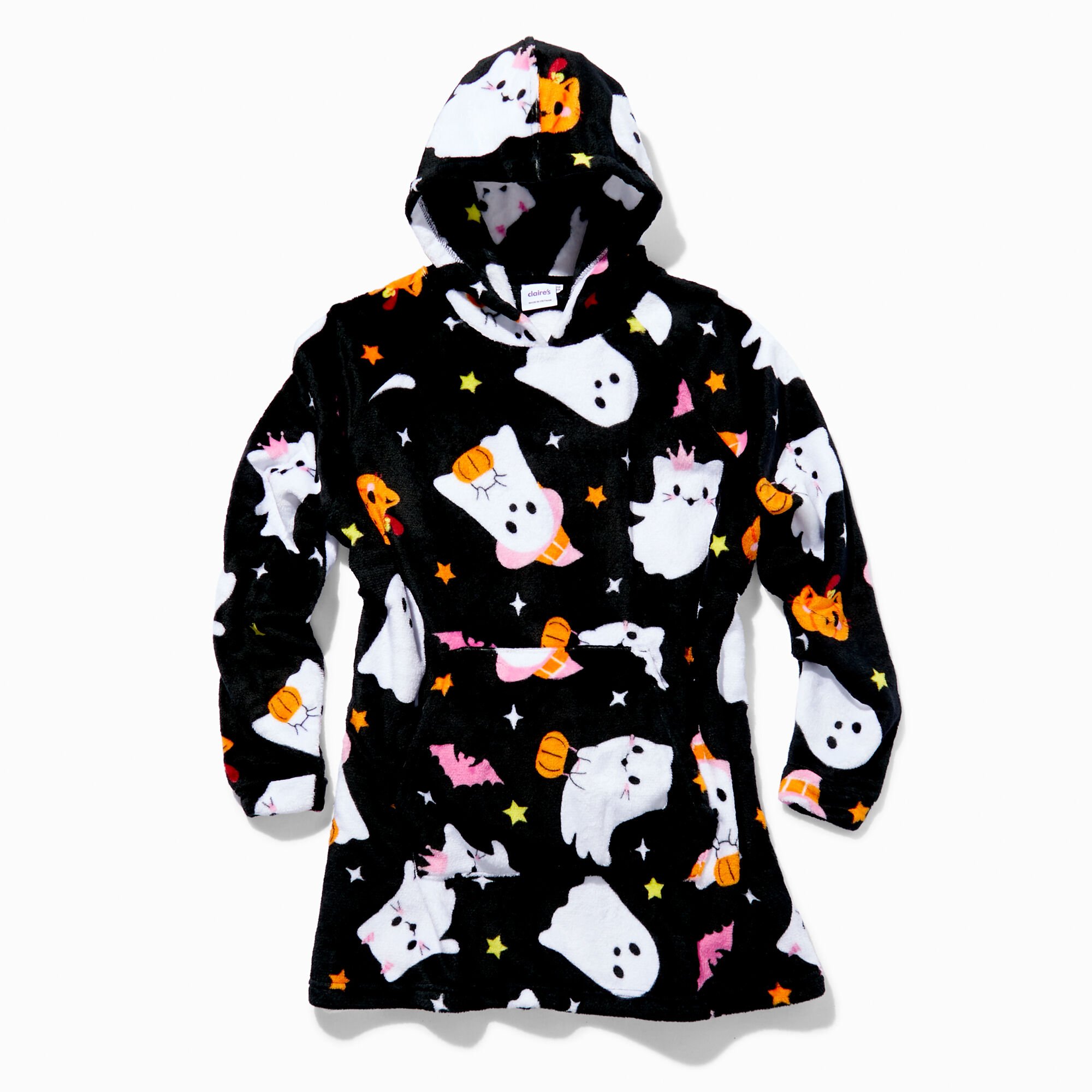 Halloween Icons Hoodie Blanket,