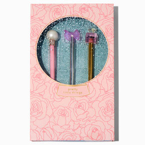 Pink Bow, Pearl, &amp; Perfume Bottle Pen Set - 3 Pack ,