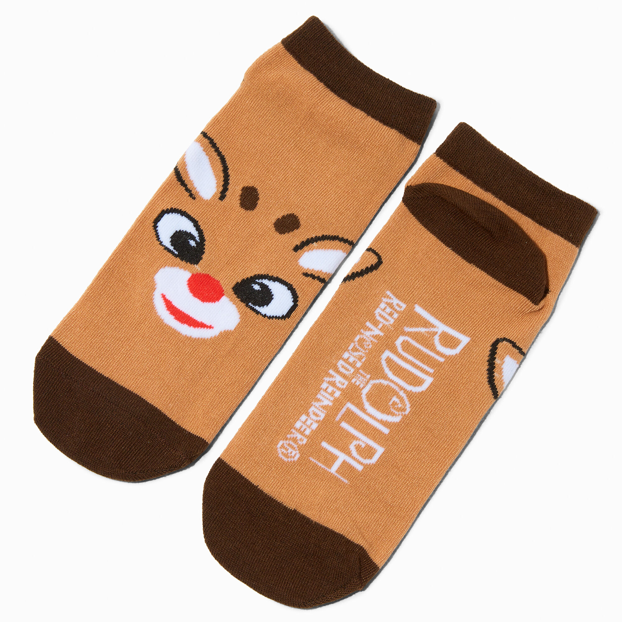 Rudolph the Red-Nosed Reindeer® No-Show Socks - 3 Pack,