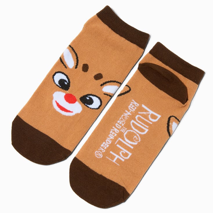 Rudolph the Red-Nosed Reindeer&reg; No-Show Socks - 3 Pack,