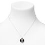 Silver Fries Before Guys Pendant Necklace - Black,