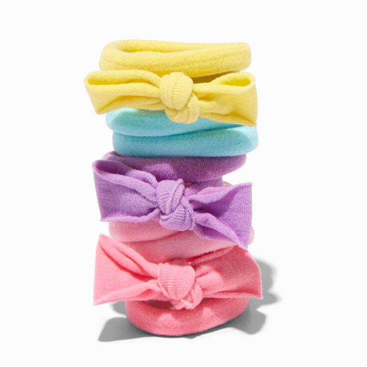 Claire&#39;s Club Pastel Twist Rolled Hair Ties - 10 Pack,