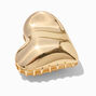 Gold Metal Heart Hair Claw,