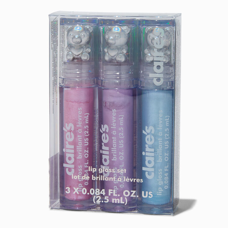 Chrome Bear Lip Gloss Set - 3 Pack ,