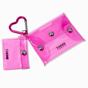 T H E M E x Claire&#39;s Pink Heart Keychain Pouch - 2 Pack,