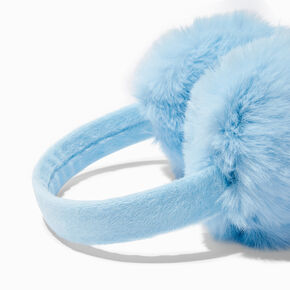 Blue Furry Ear Muffs,