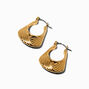 Gold-tone Handbag Hoop Earrings,