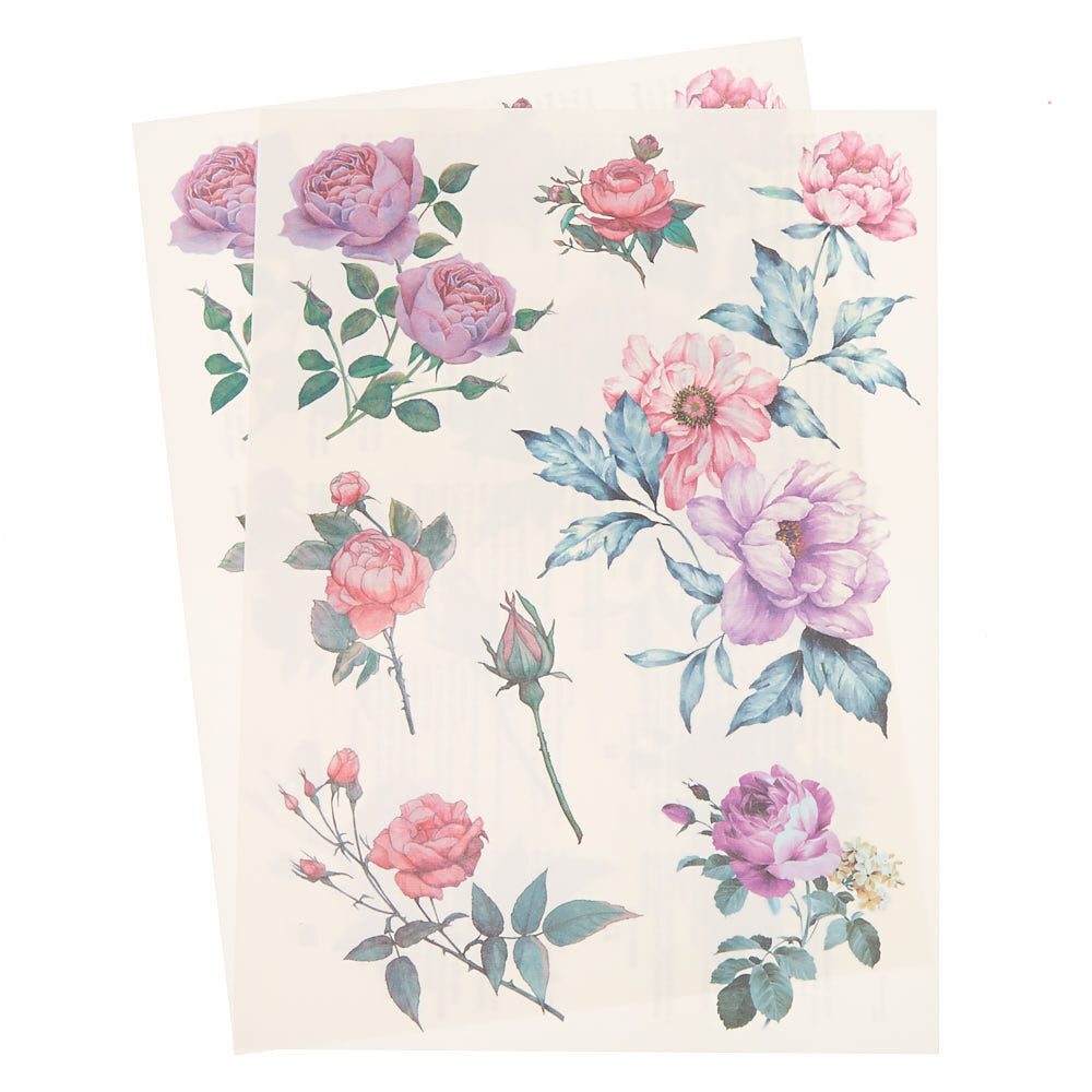 Rose Flower Temporary Tattoos,