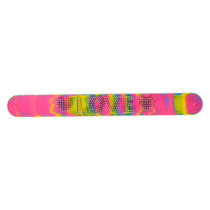 Rainbow Love Slap Bracelet,