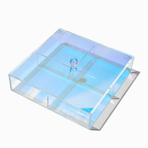 Rainbow Holographic Flat Storage Box,